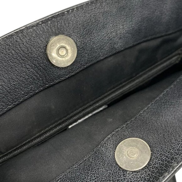 Auth DIOR/ChristianDior Flower,Trotter - Black Jacquard Leather Tote Bag - Picture 10 of 16